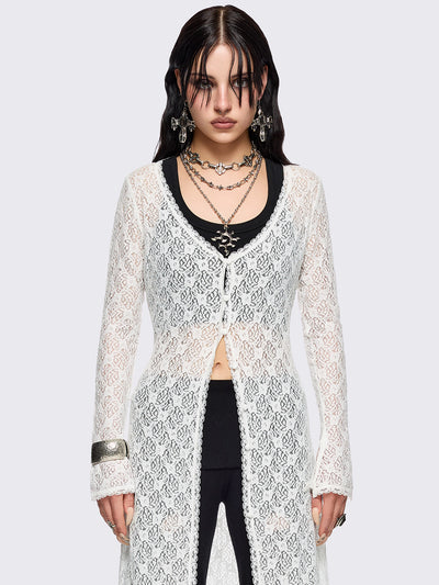 Elysia Lace Shirt Dress