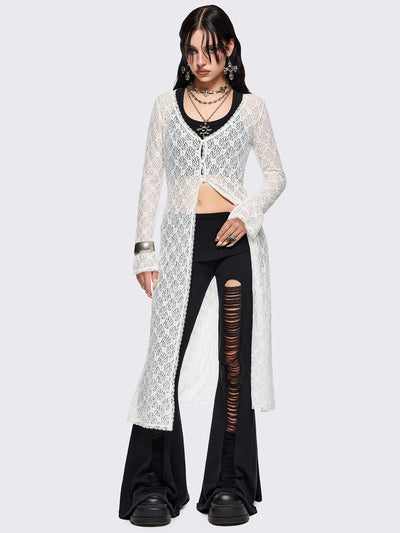 Elysia Lace Shirt Dress