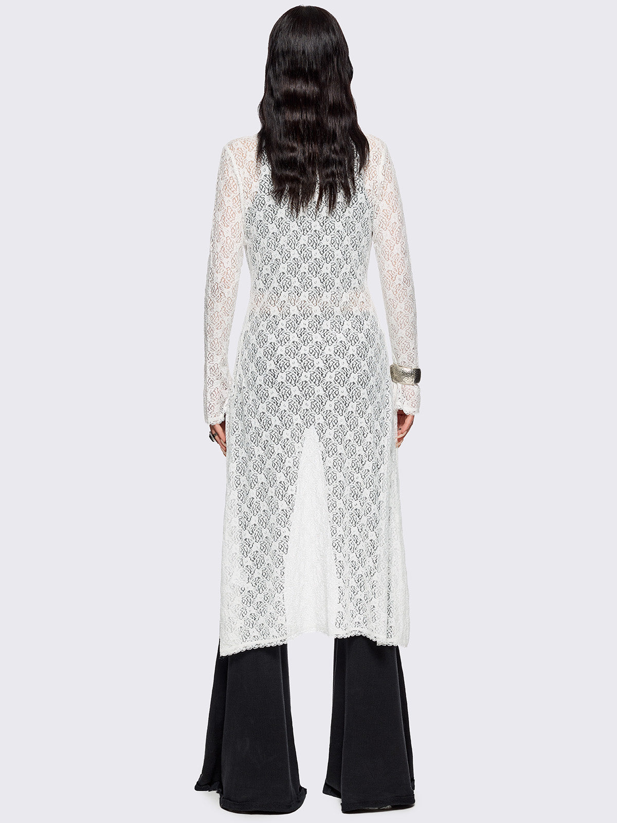 Elysia Lace Shirt Dress