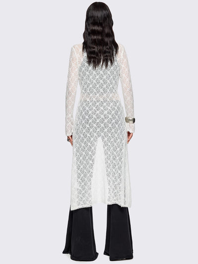 Elysia Lace Shirt Dress
