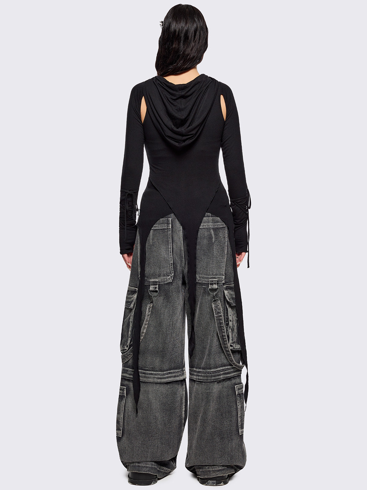 Klyx Cut-Out Hooded Top