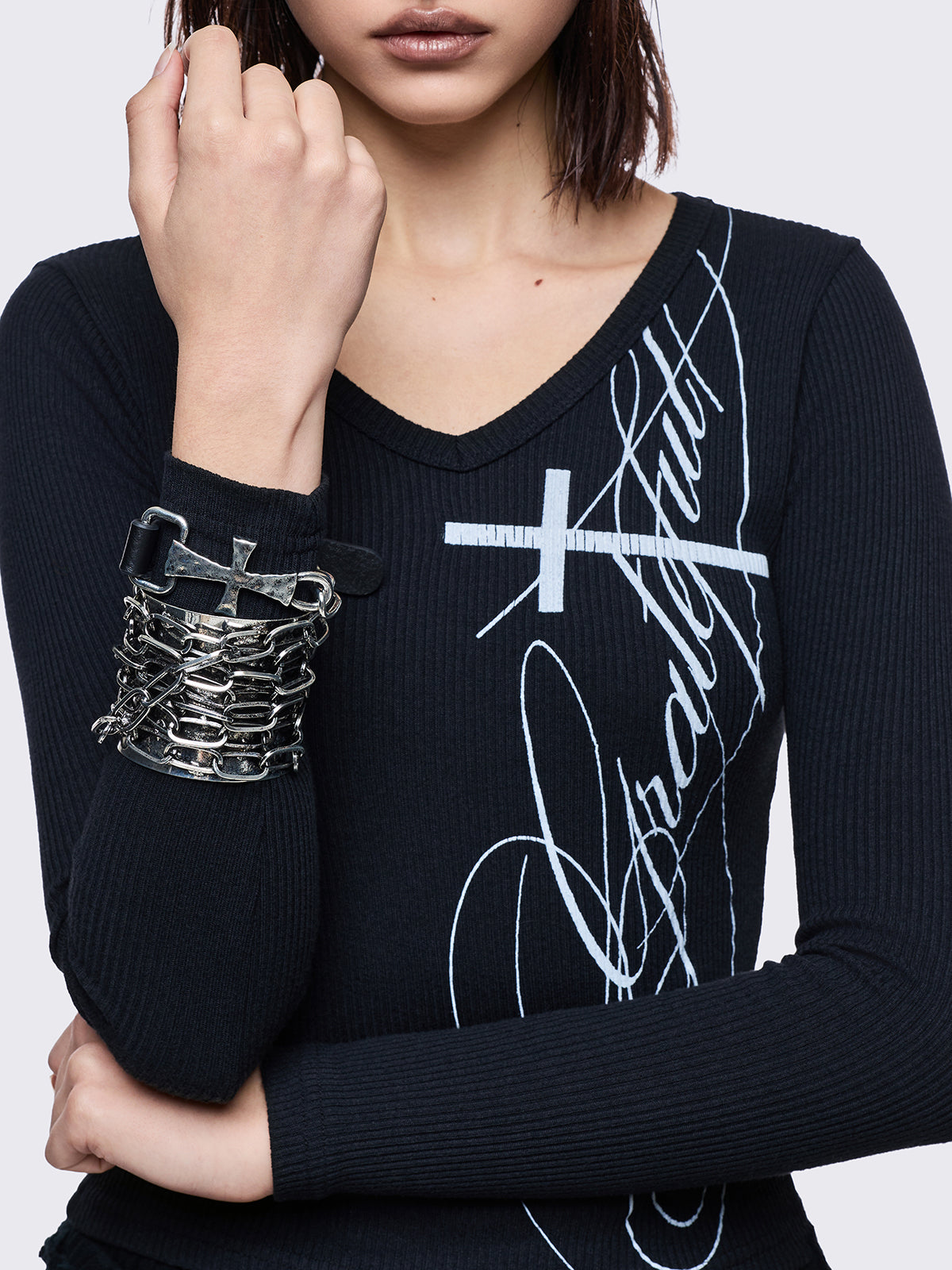 set of 2 bracelets in silver