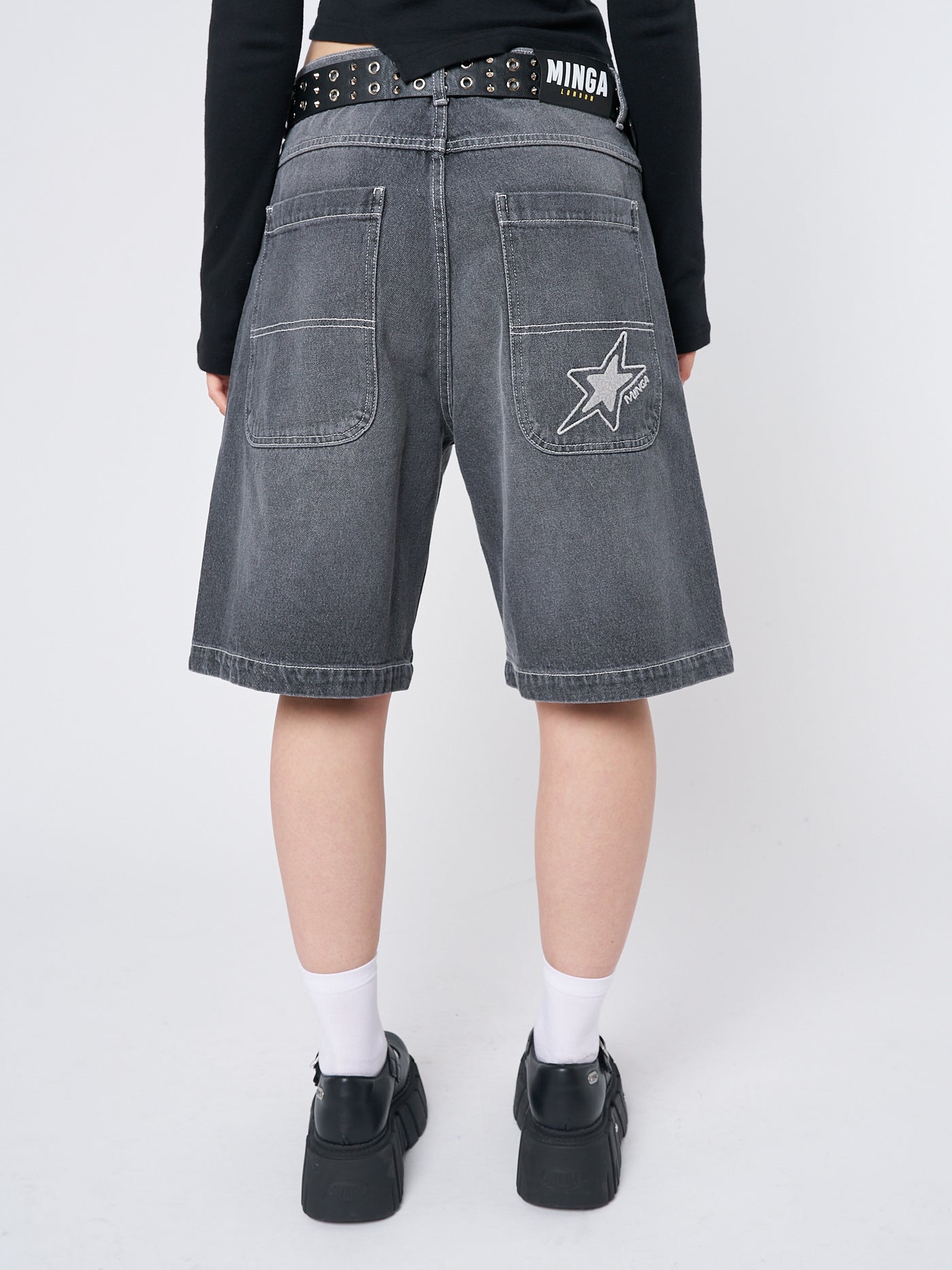 Naida Star Black Jorts - Minga EU