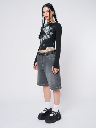 Naida Star Black Jorts - Minga EU
