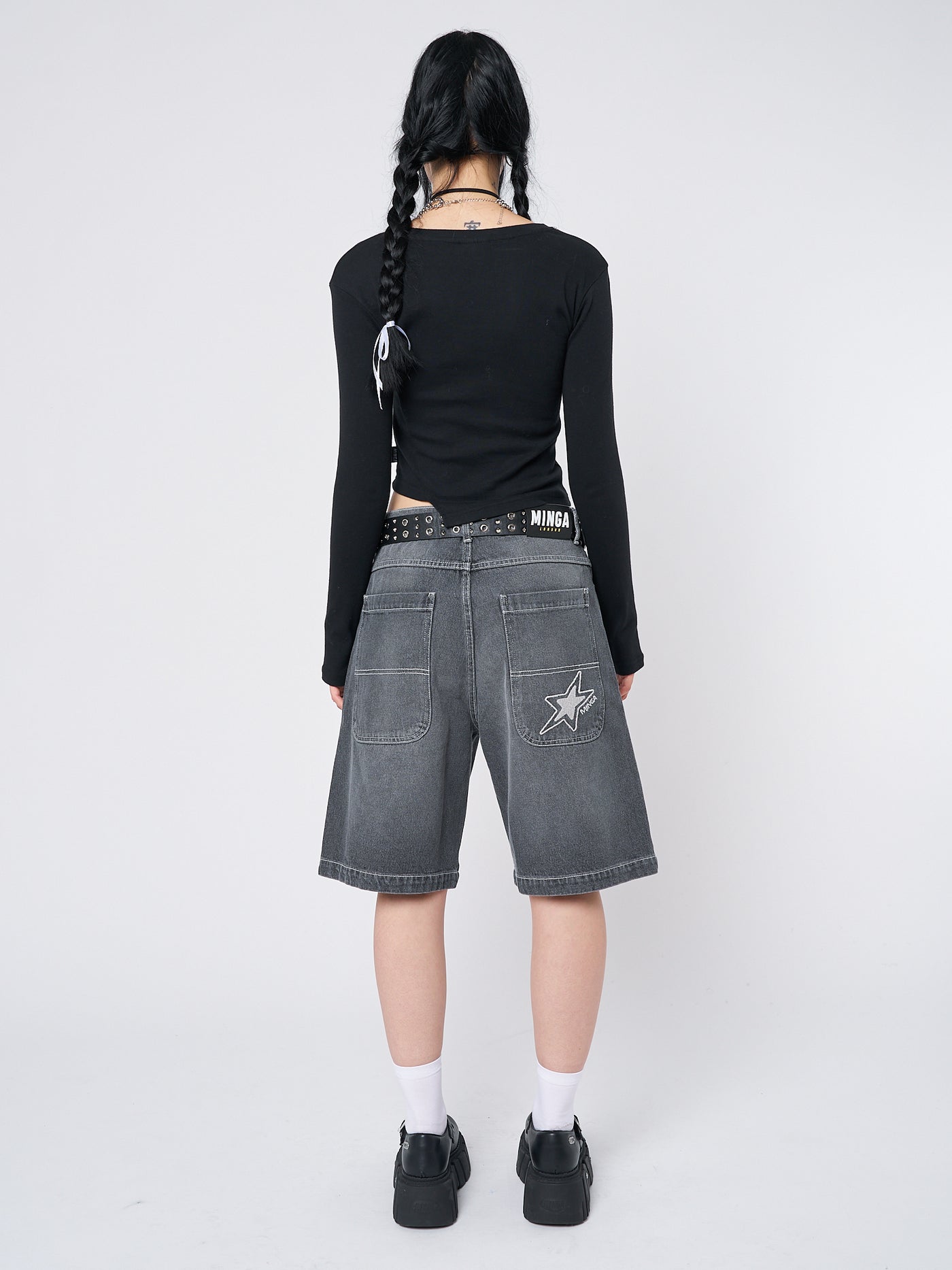 Naida Star Black Jorts - Minga EU