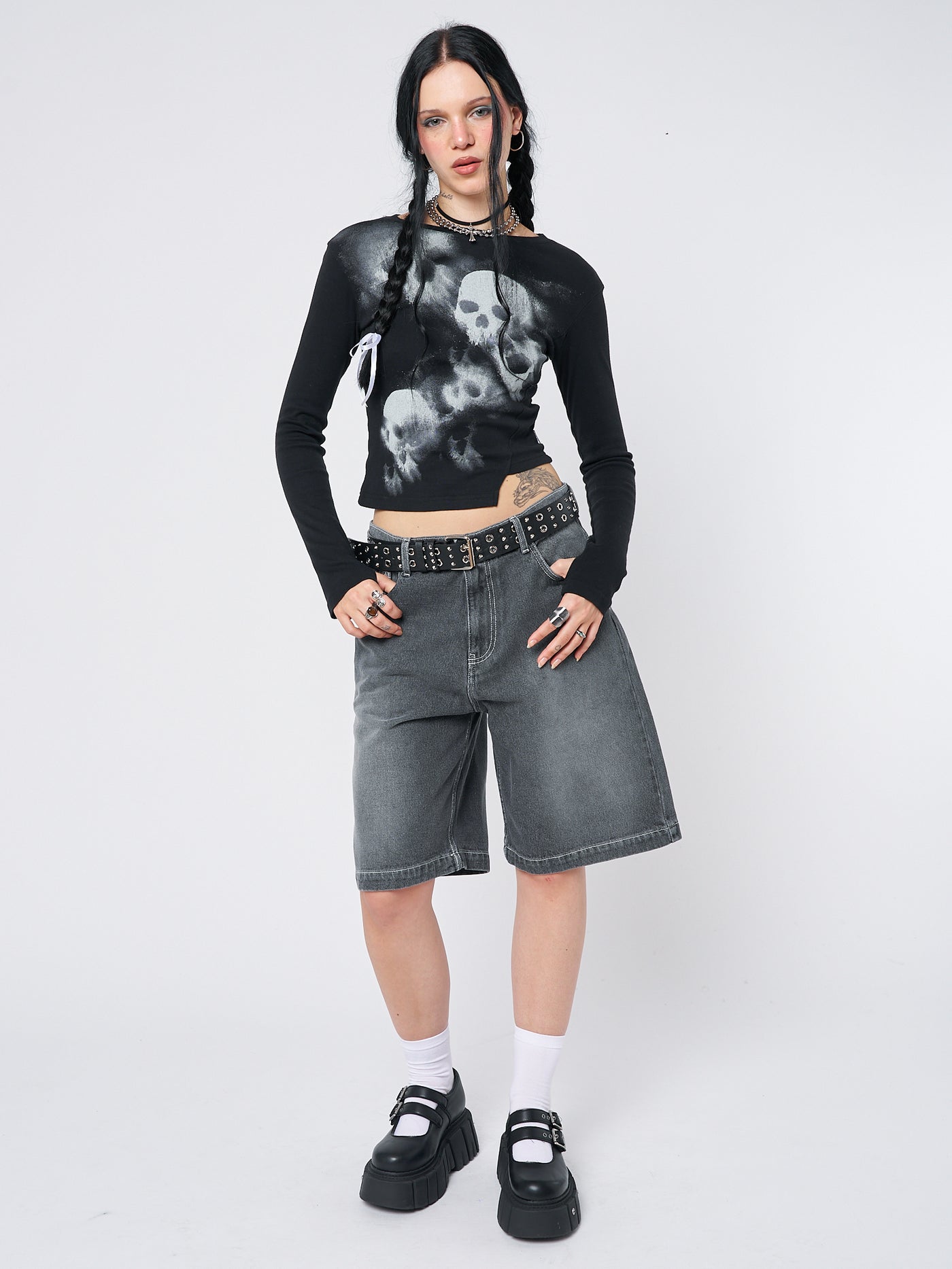 Naida Star Black Jorts - Minga EU