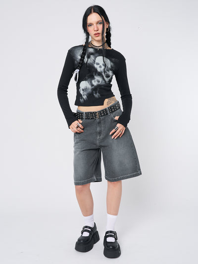 Naida Star Black Jorts - Minga EU