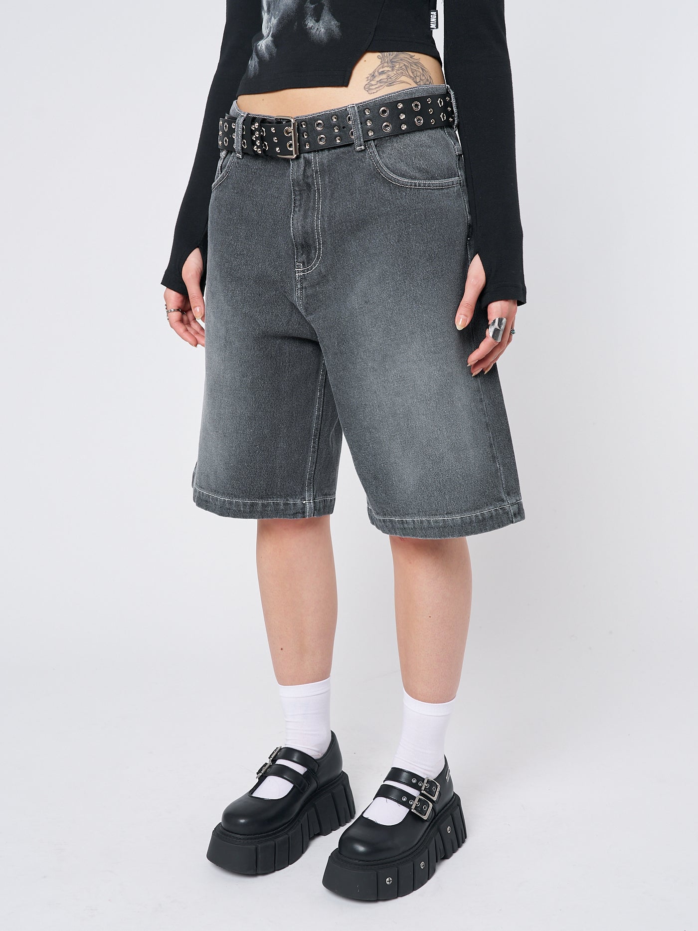 Naida Star Black Jorts - Minga EU