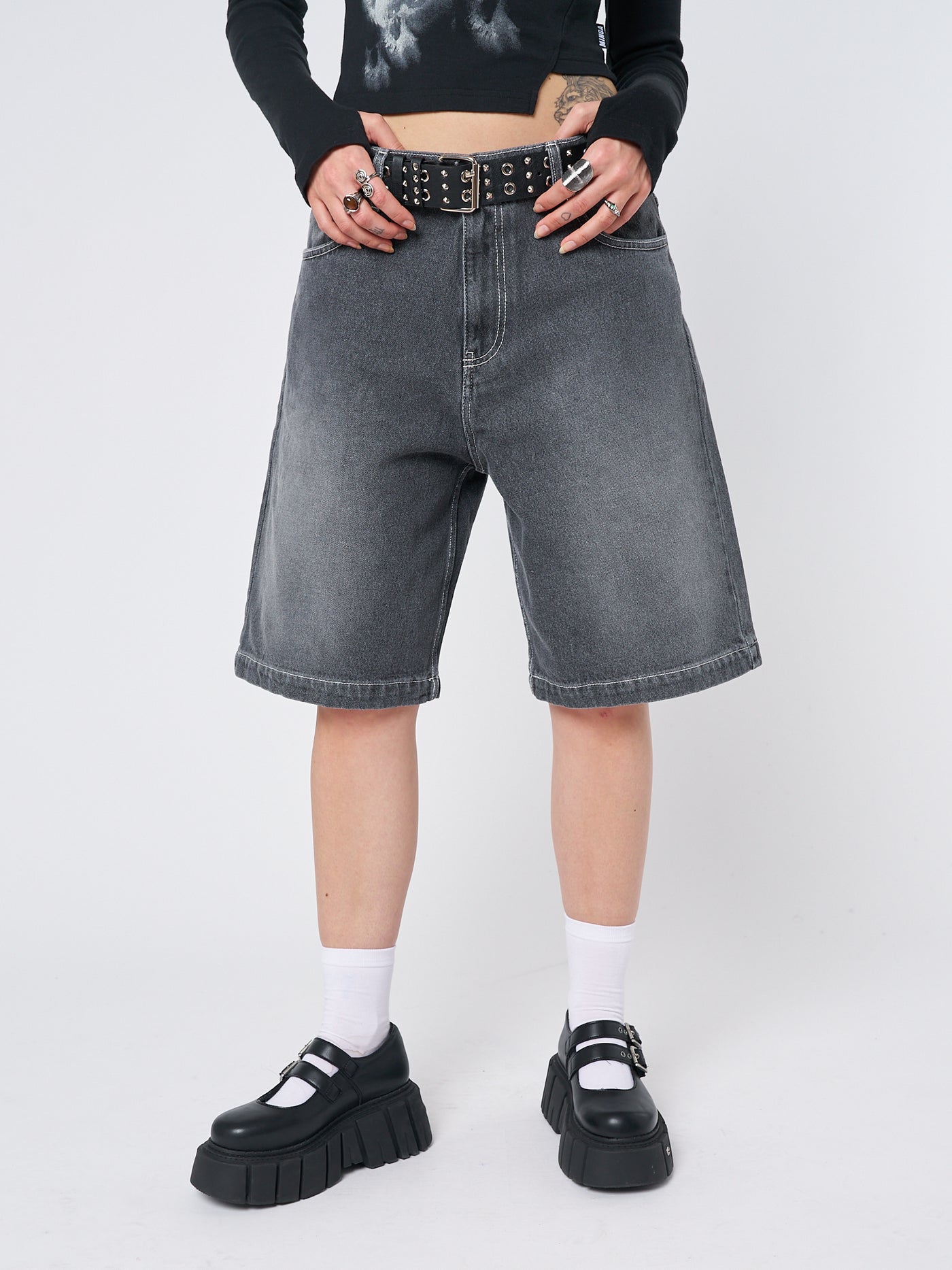 Naida Star Black Jorts - Minga EU