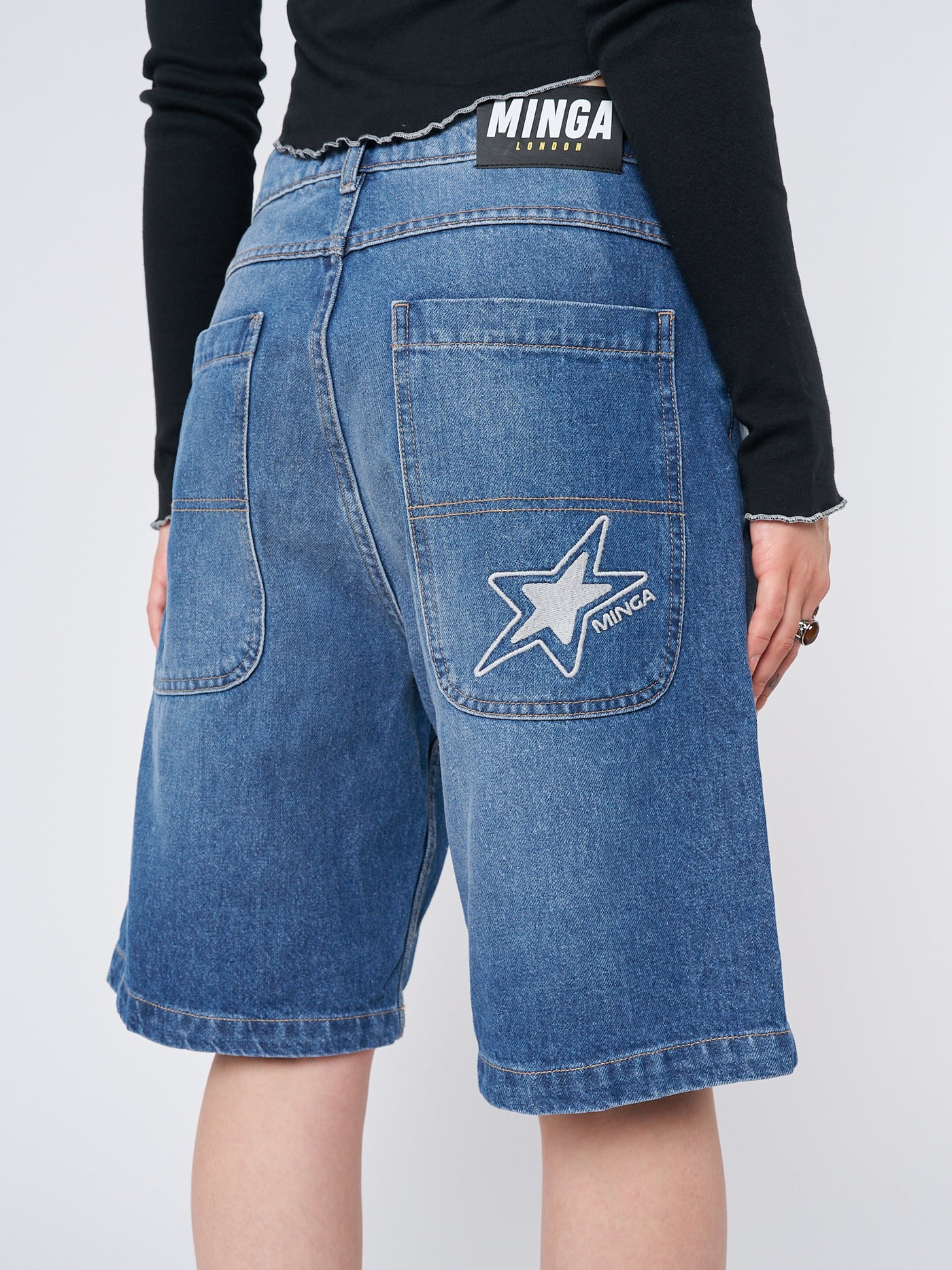 Naida Star Blue Jorts - Minga EU