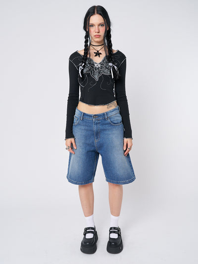 Naida Star Blue Jorts - Minga EU