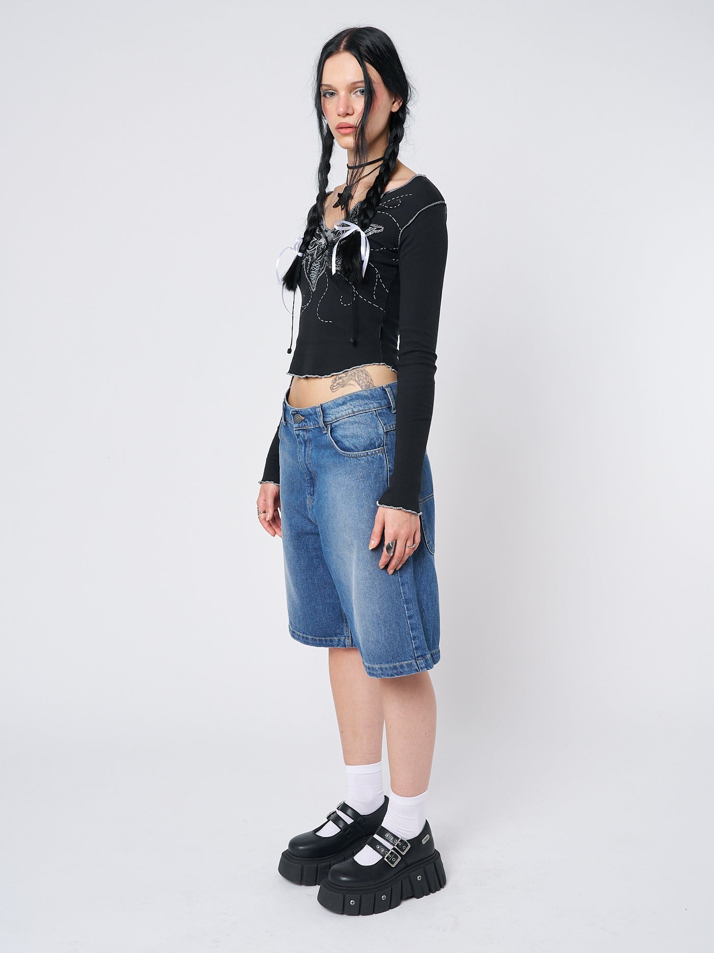 Naida Star Blue Jorts - Minga EU