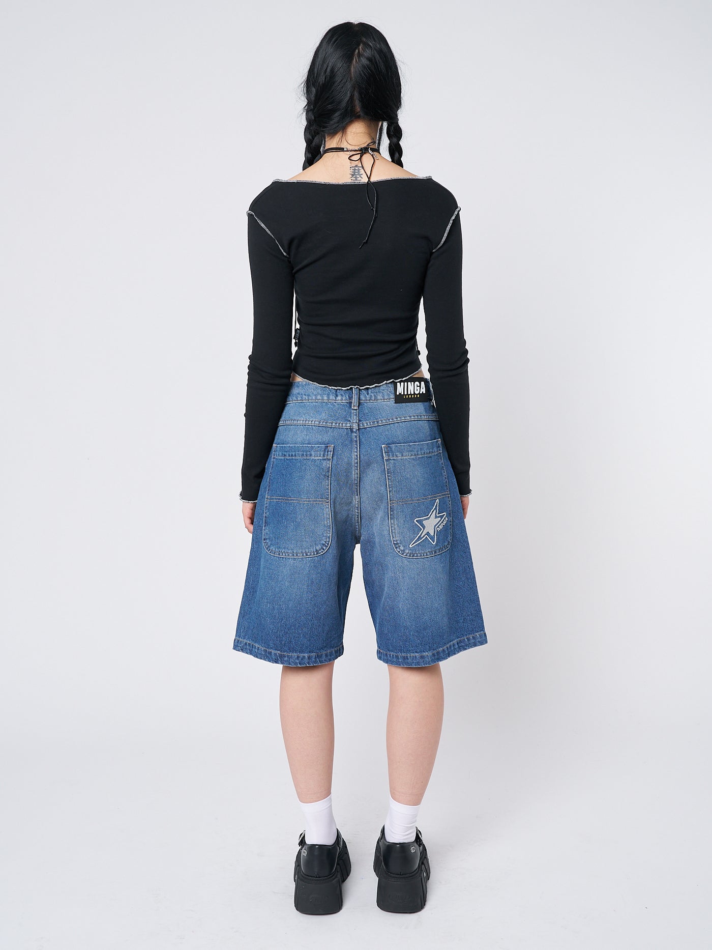Naida Star Blue Jorts - Minga EU